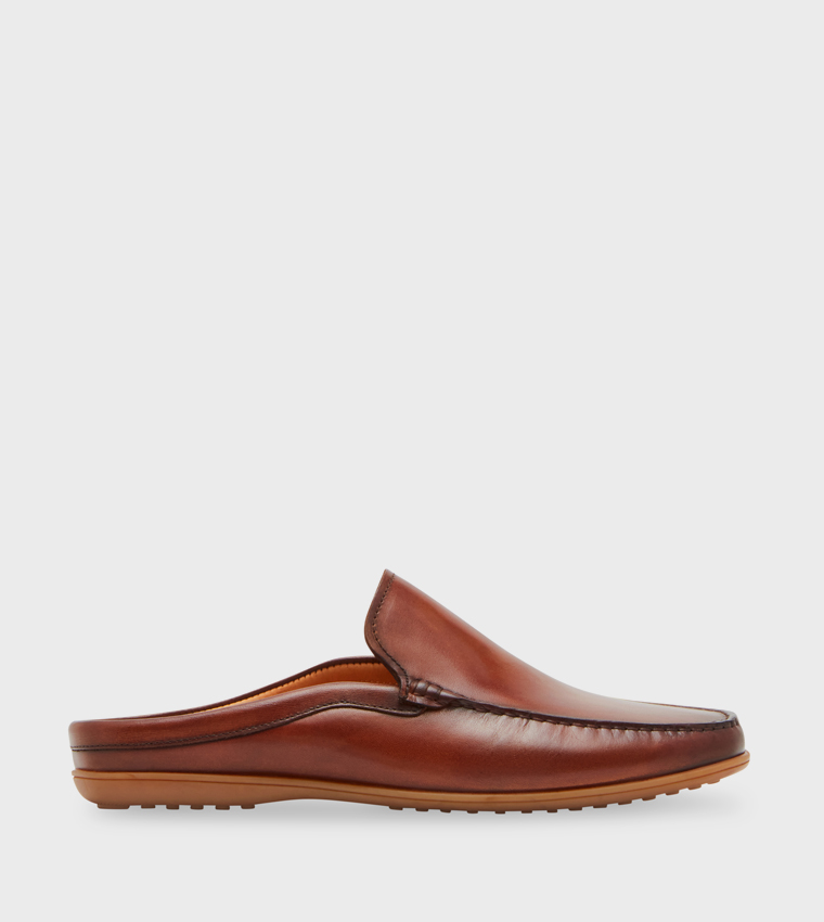 HARRISBURG Textured Mule Loafers