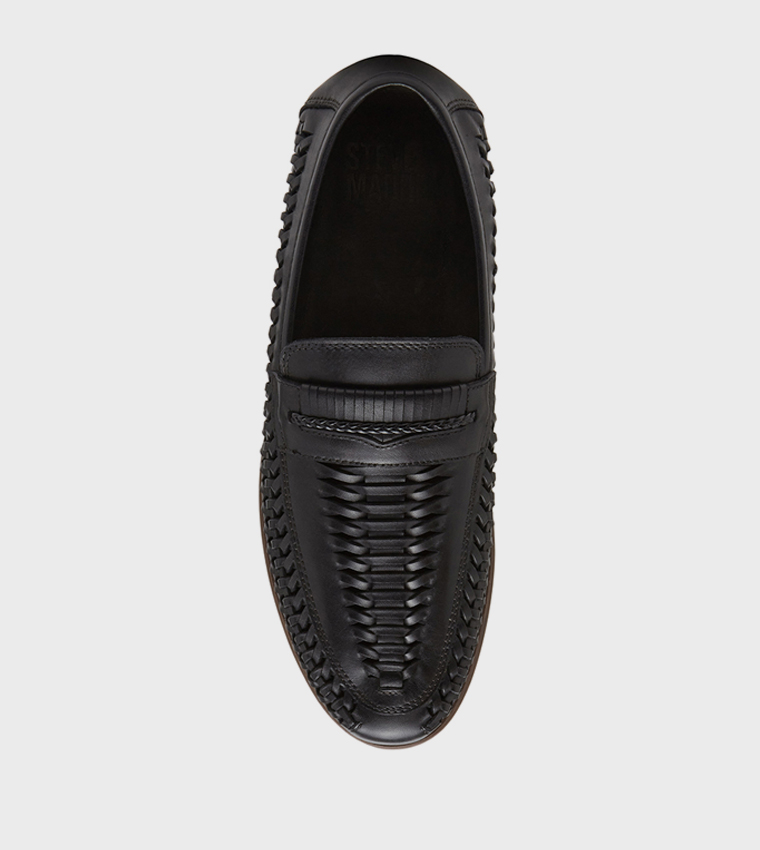 FIELDSZBORO Braided Leather Casual Slip-Ons