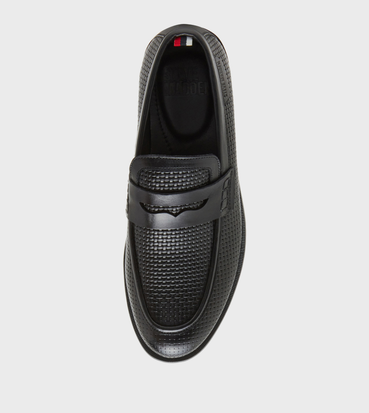 LEAVER Textured Formal Shoes
