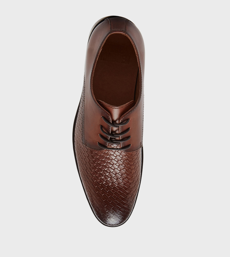 FAIRFAX Textured Lace-Up Formal Shoes