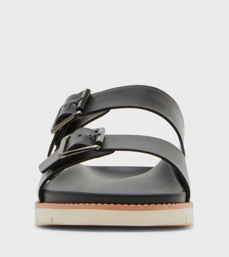 CORBAN Double Buckled Comfort Sandals