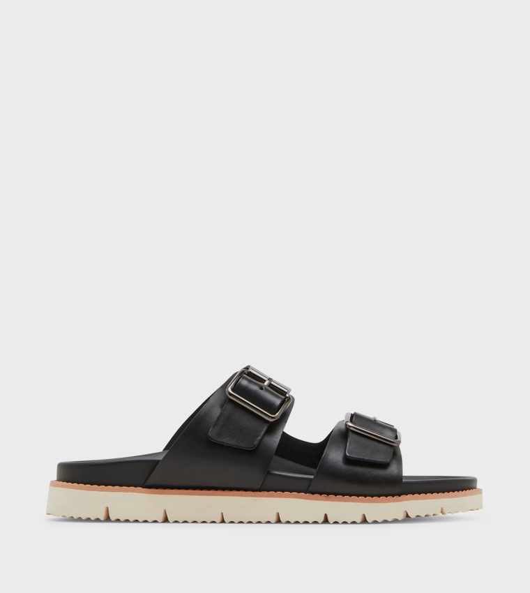 CORBAN Double Buckled Comfort Sandals