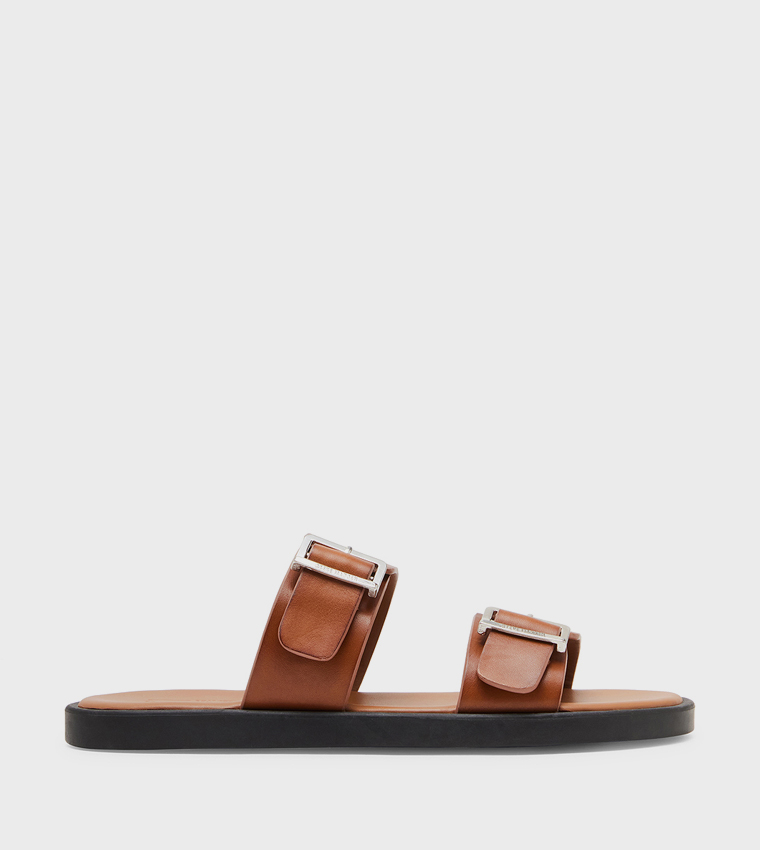 GRITTY Double Buckled Comfort Sandals