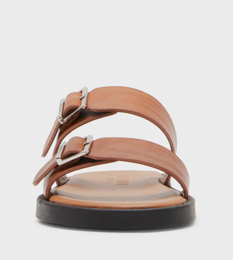 GRITTY Double Buckled Comfort Sandals