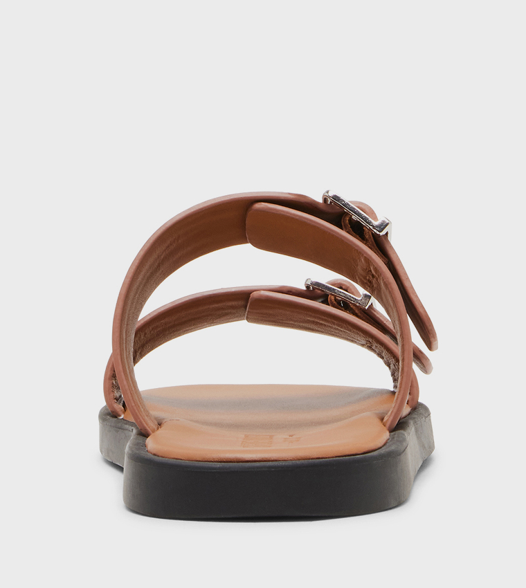 GRITTY Double Buckled Comfort Sandals