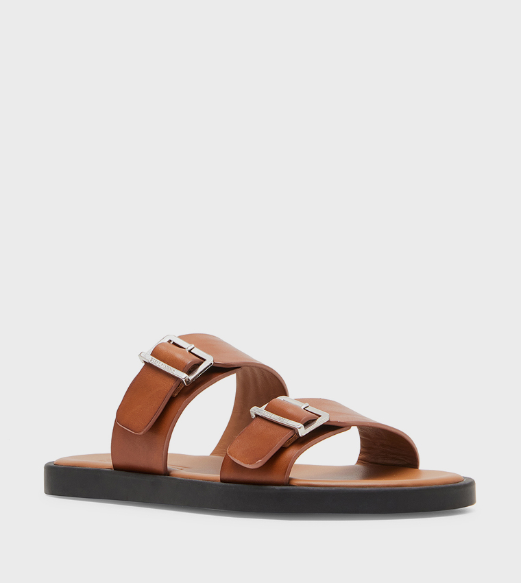 GRITTY Double Buckled Comfort Sandals