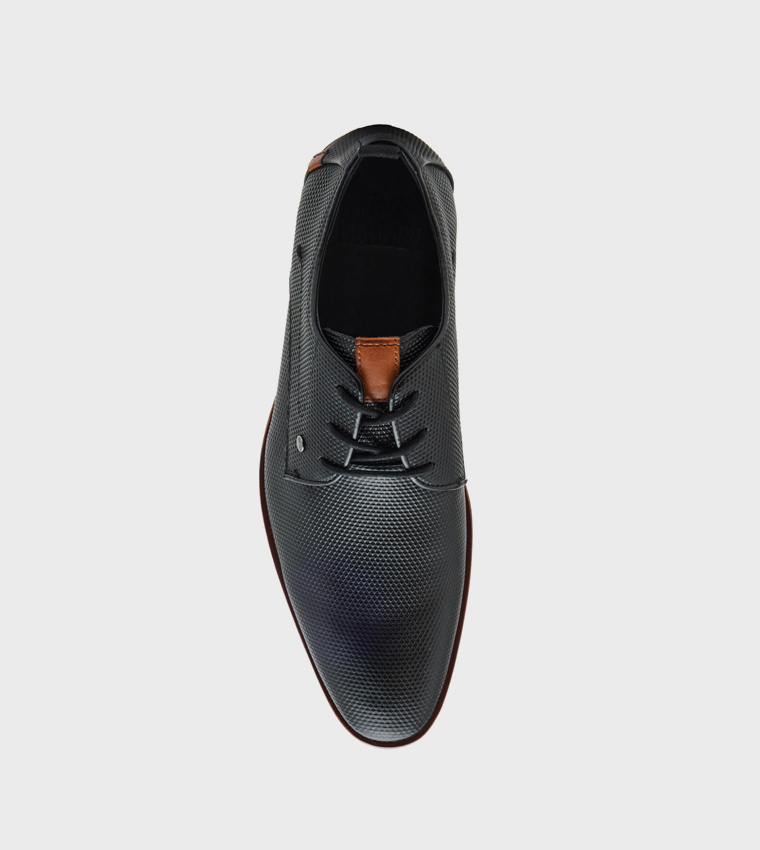 GABAI Textured Lace-Up Formal Shoes
