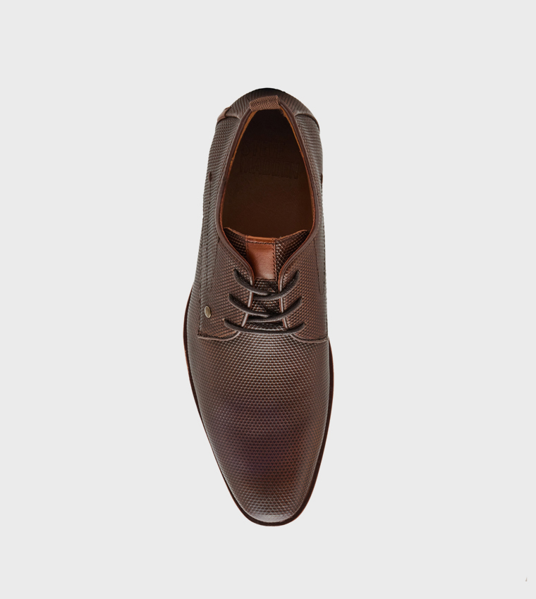 GABAI Textured Lace-Up Formal Shoes