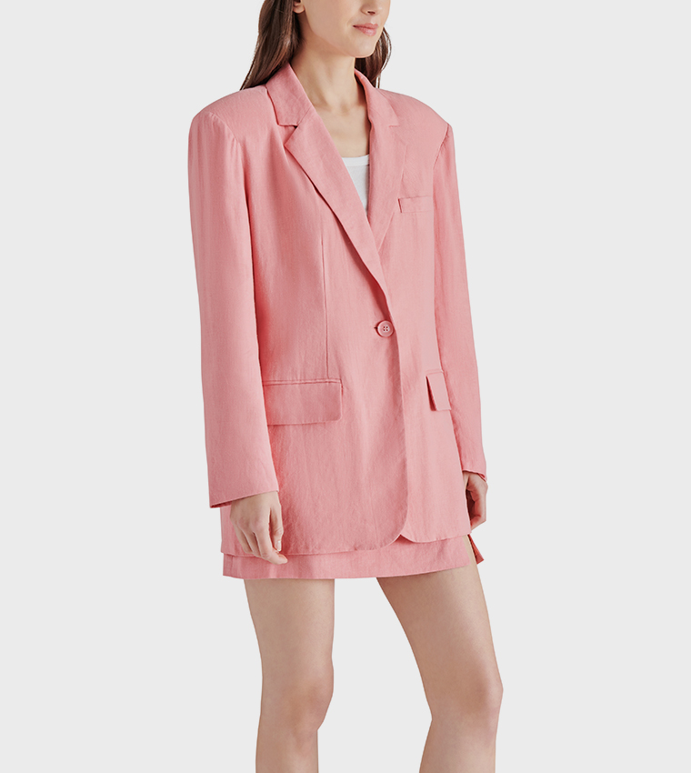 IMAAN Solid Long Sleeves Blazer