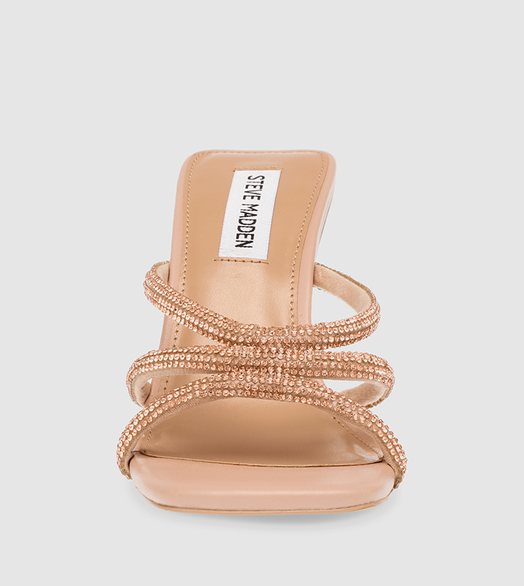 INTRICACY Embellished Open Toe Heel Sandals