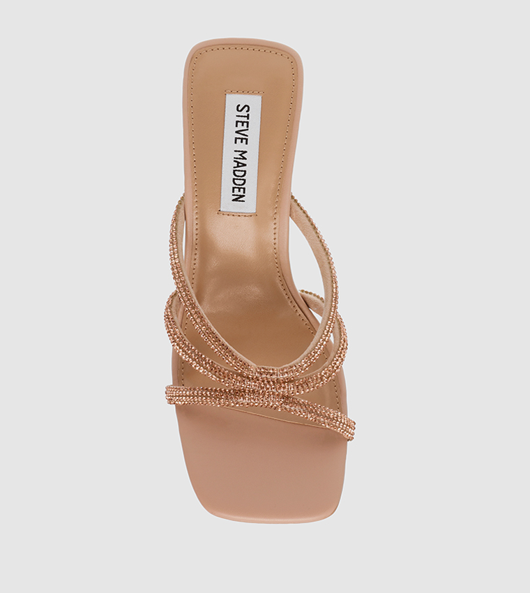INTRICACY Embellished Open Toe Heel Sandals