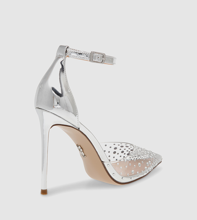 RAVAGED Embellished D'Orsay Heel Sandals