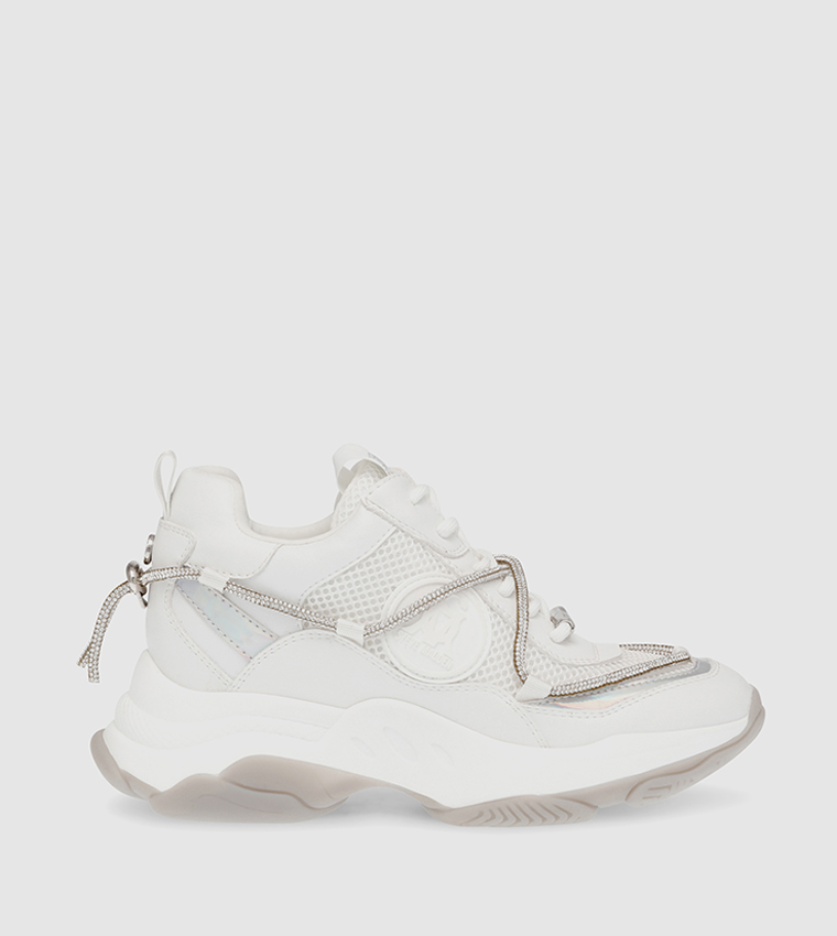 MOTOCROSS Embellished Lace-Up Sneakers