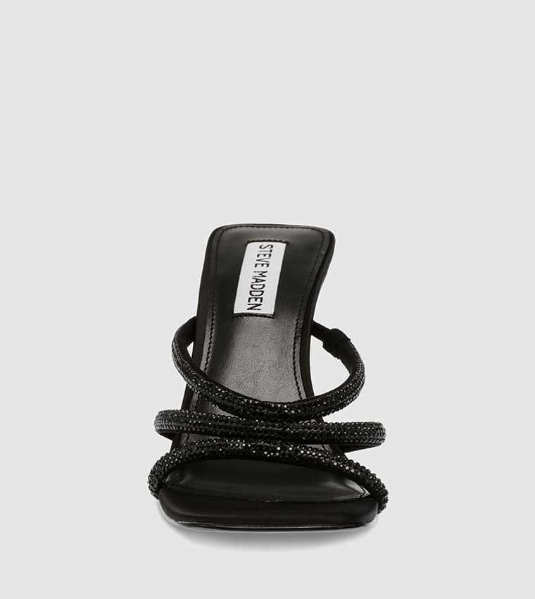 INTRICACY Embellished Open Toe Heel Sandals