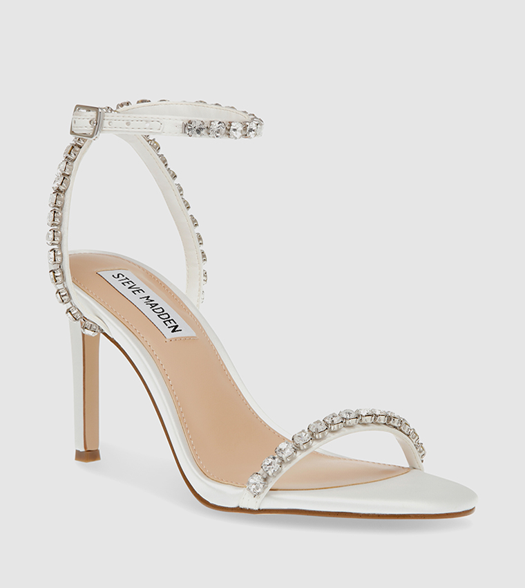 Steve madden hot sale white heels