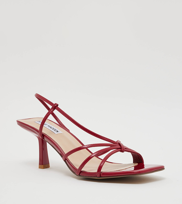 Wine strappy clearance sandals