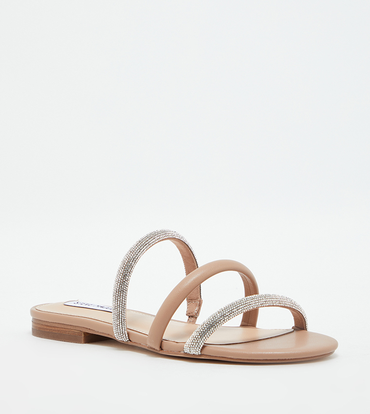 Steve madden beige sandals hot sale