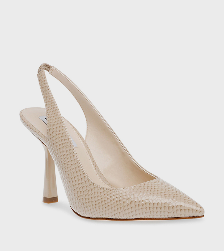 Buy Steve Madden JAYCIE Snakeskin Slingback Pumps In Beige | 6thStreet UAE