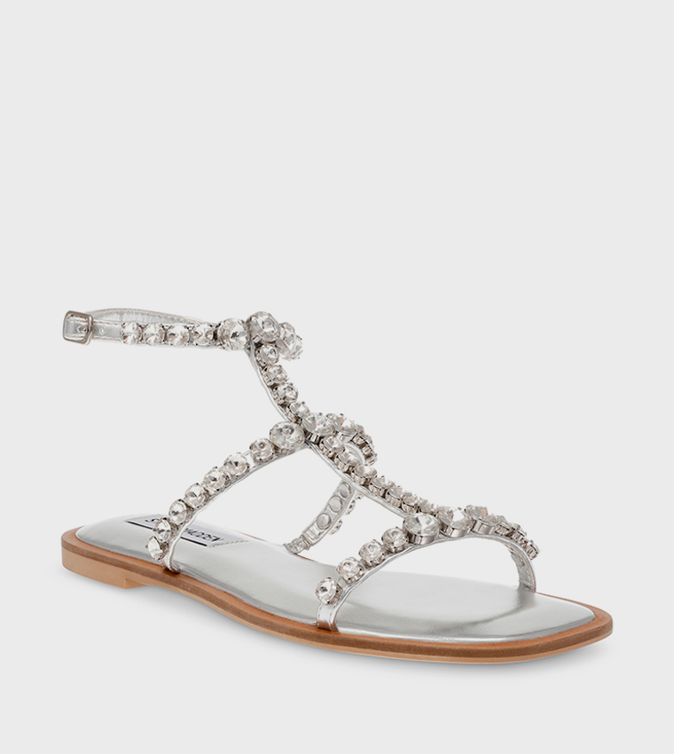 Swarovski sandals discount flats