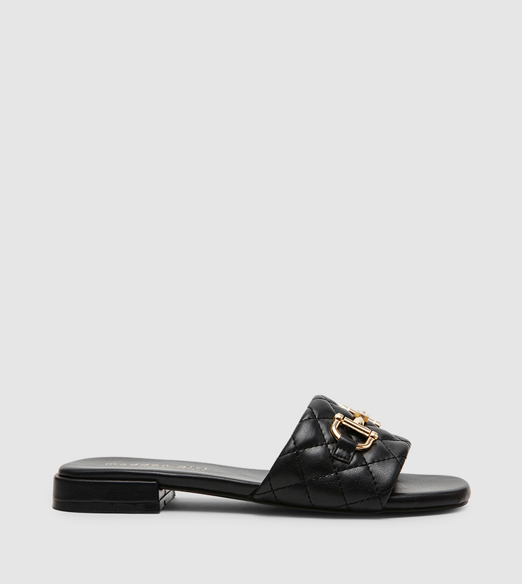 AMALFI-Q Metal Accent Flat Sandals