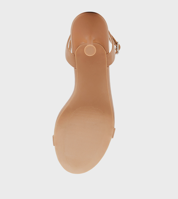 BESOS Ankle Loop Open-Toe Heeled Sandals