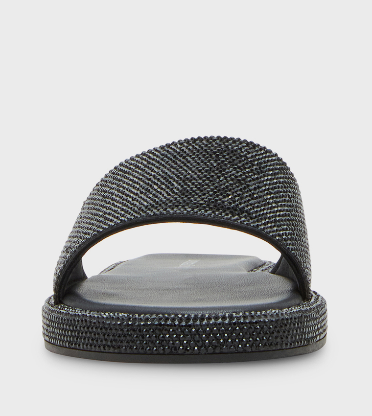 ADDIIE Embellished Open-Toe Flat Sandals