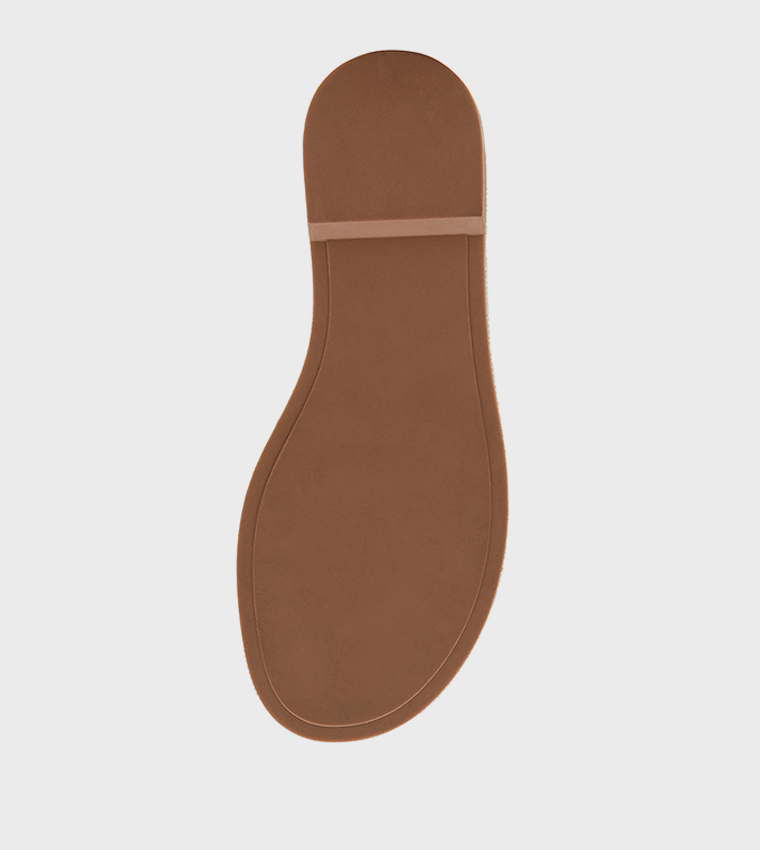 ADDIIE Embellished Open-Toe Flat Sandals