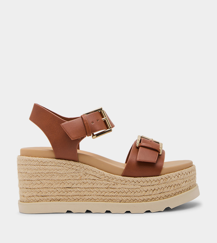 RADNER Open Toe Wedge Sandals