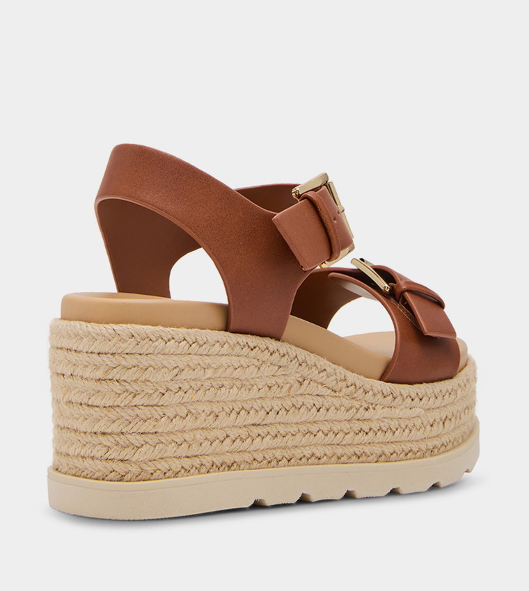 RADNER Open Toe Wedge Sandals