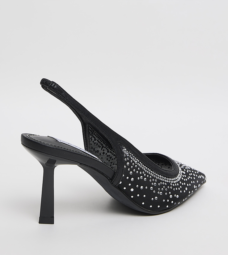 BERRY Embellished Slingback Pumps