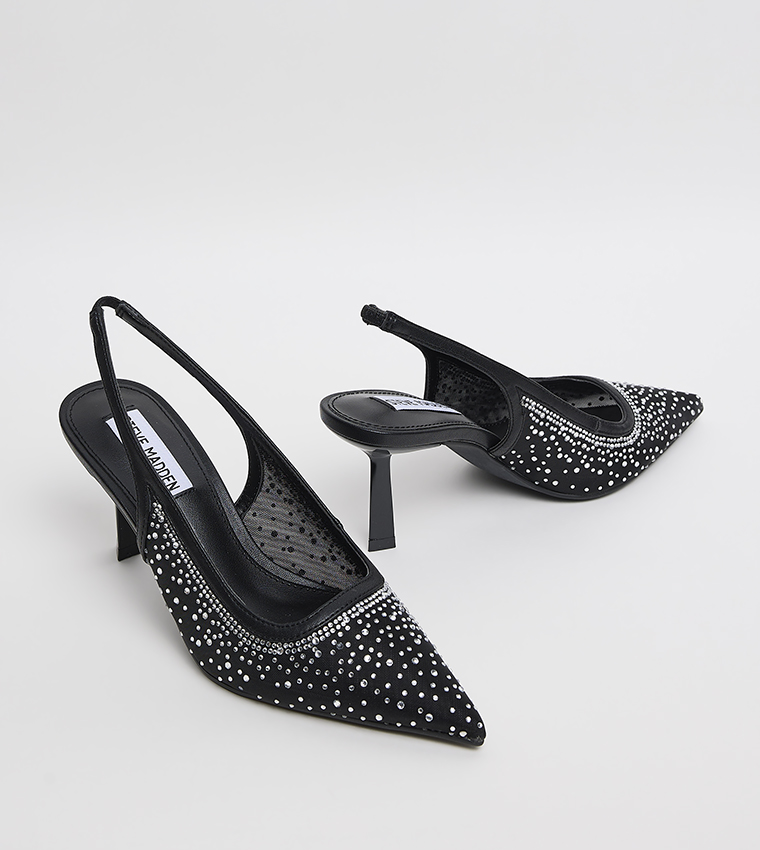 BERRY Embellished Slingback Pumps