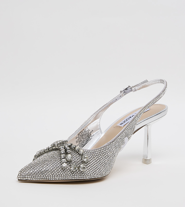 BERRY-R Embellished Slingback Pumps