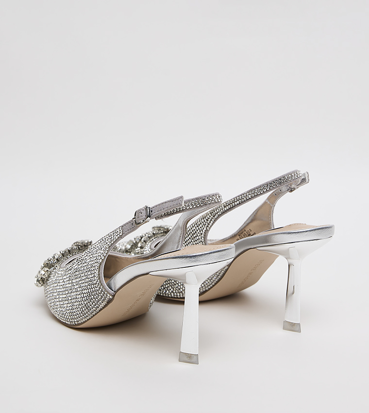 BERRY-R Embellished Slingback Pumps