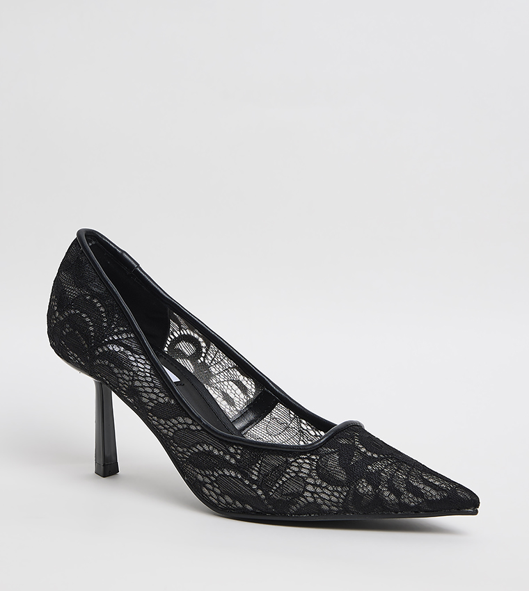BRYNNN-L Mesh Pointed Toe Pumps