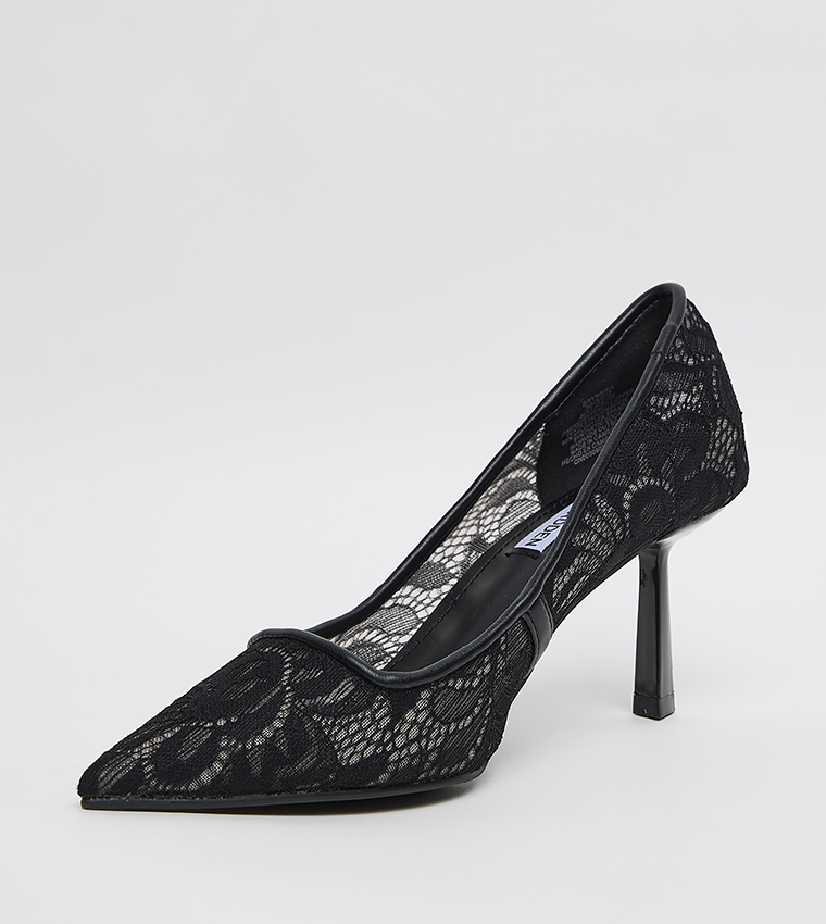 BRYNNN-L Mesh Pointed Toe Pumps