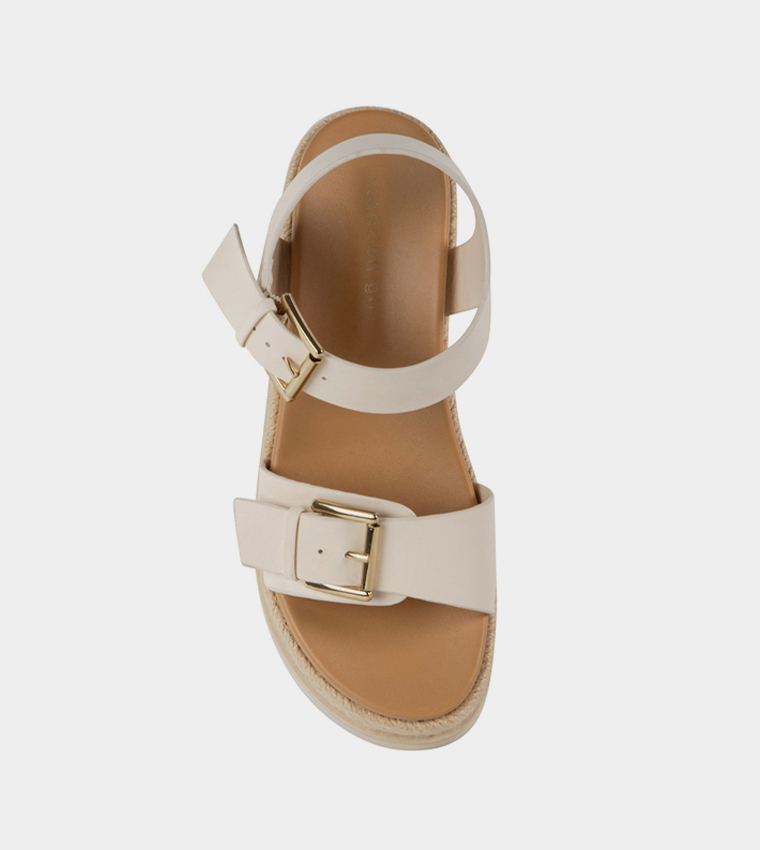 RADNER Open Toe Wedge Sandals