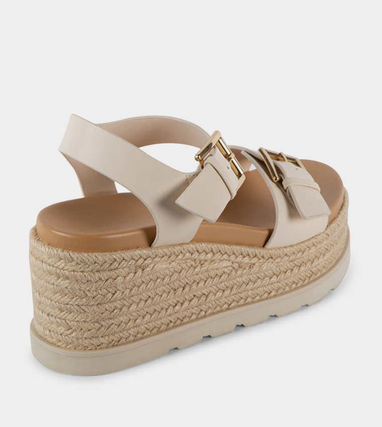 RADNER Open Toe Wedge Sandals