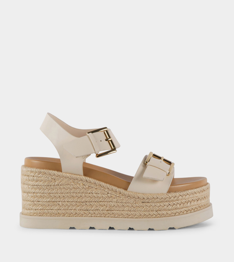 RADNER Open Toe Wedge Sandals