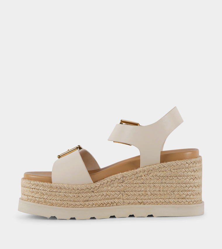 RADNER Open Toe Wedge Sandals