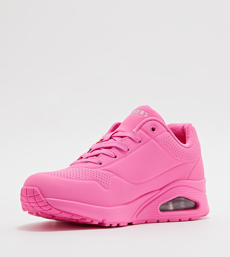 UNO Logo Detail Lace-Up Sneakers