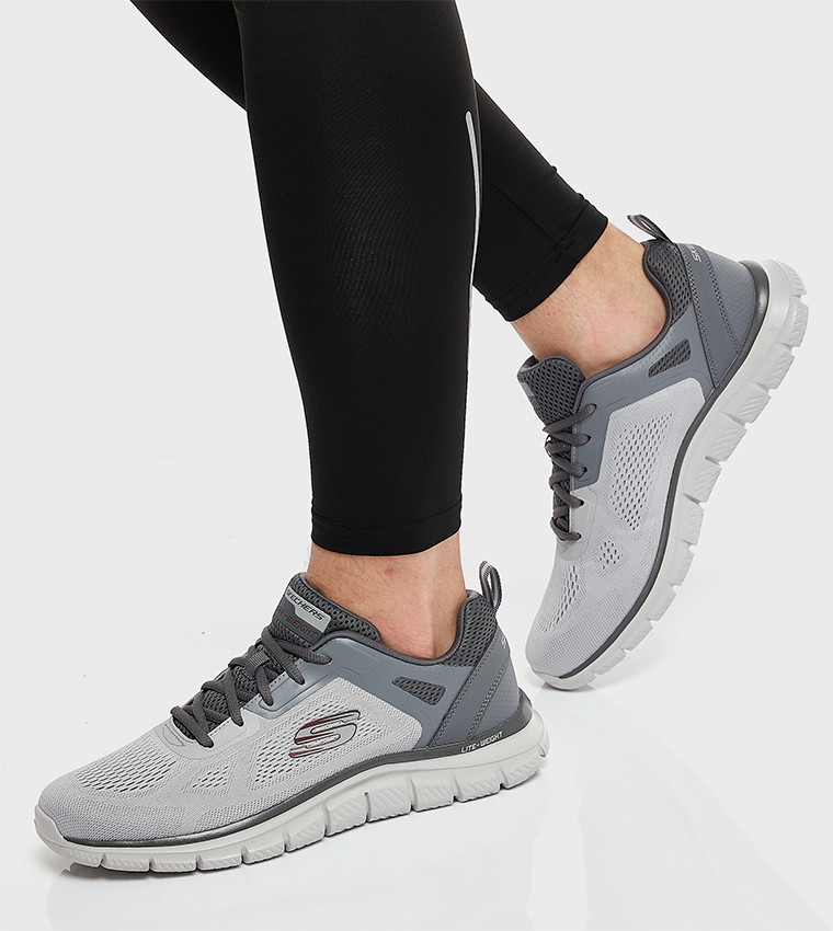 TRACK Color Block Lace Up Training Shoes
