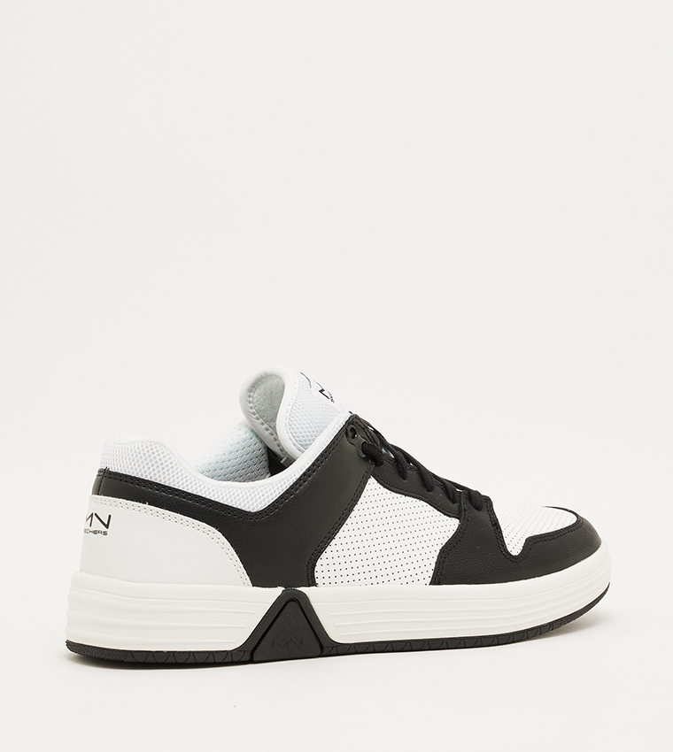 ALPHA CUP Perforated Lace Up Sneakers