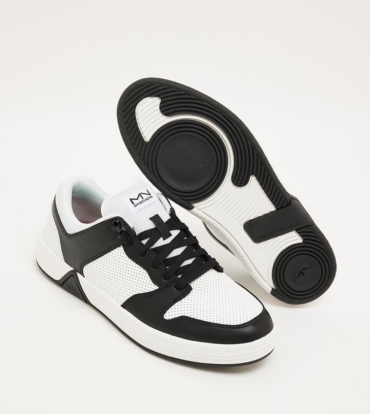 ALPHA CUP Perforated Lace Up Sneakers