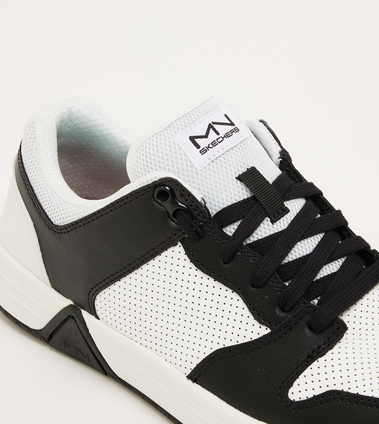 ALPHA CUP Perforated Lace Up Sneakers