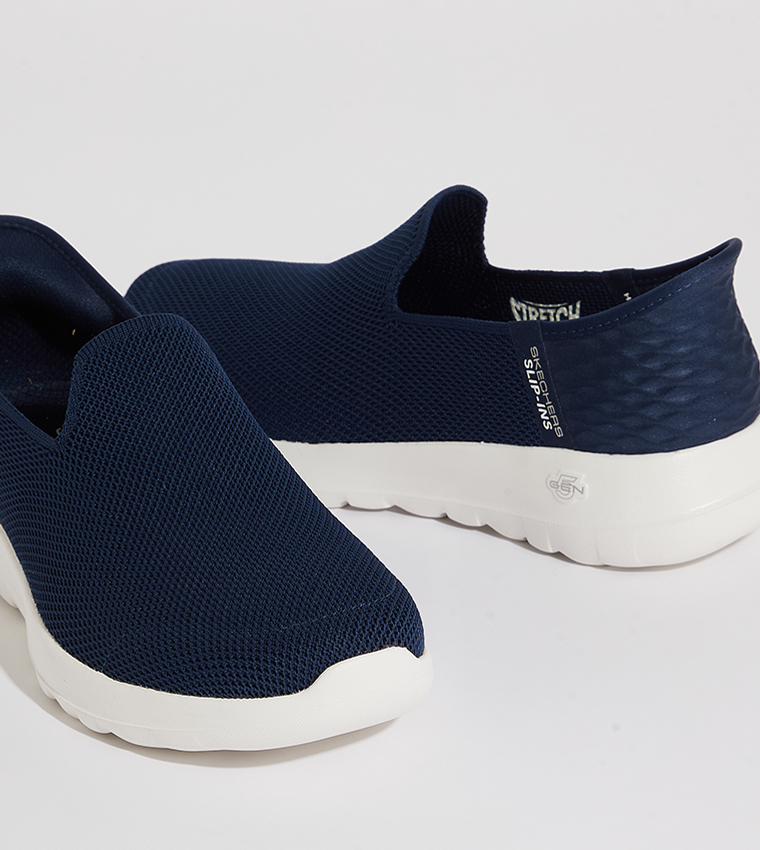 Buy Skechers GO WALK JOY Slip On Shoes In Navy