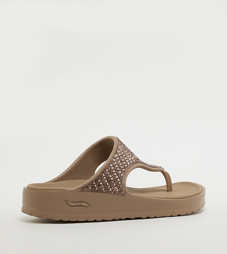 ARCH FIT CALI BREEZE Embellished Flip-Flops