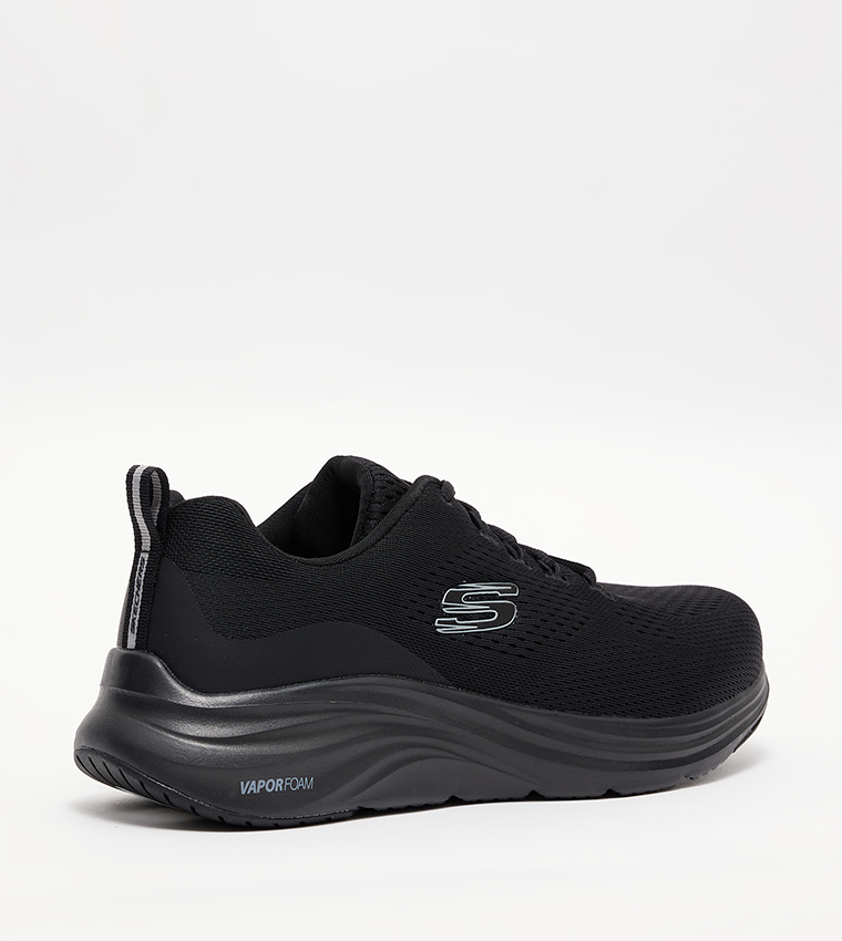 Buy Skechers VAPOR FOAM Lace Up Running Shoes In Black | 6thStreet UAE