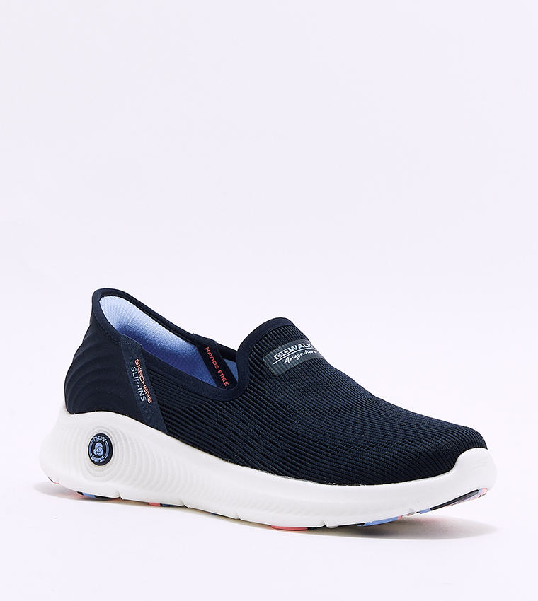 Skechers panelled slip on shoes sale