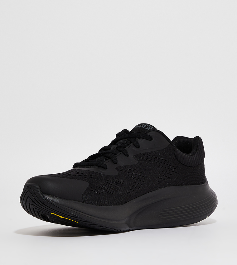 Buy Skechers GO WALK MAX WALKER Lace Up Shoes In Black