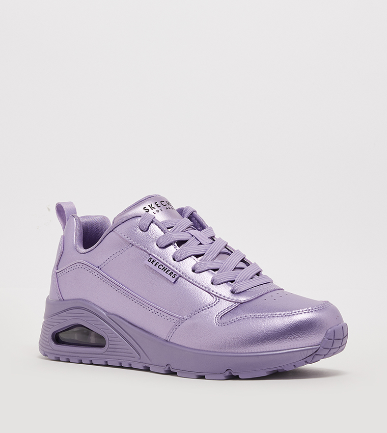 UNO Metallic Lace Up Sneakers